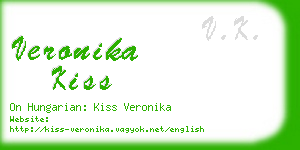 veronika kiss business card